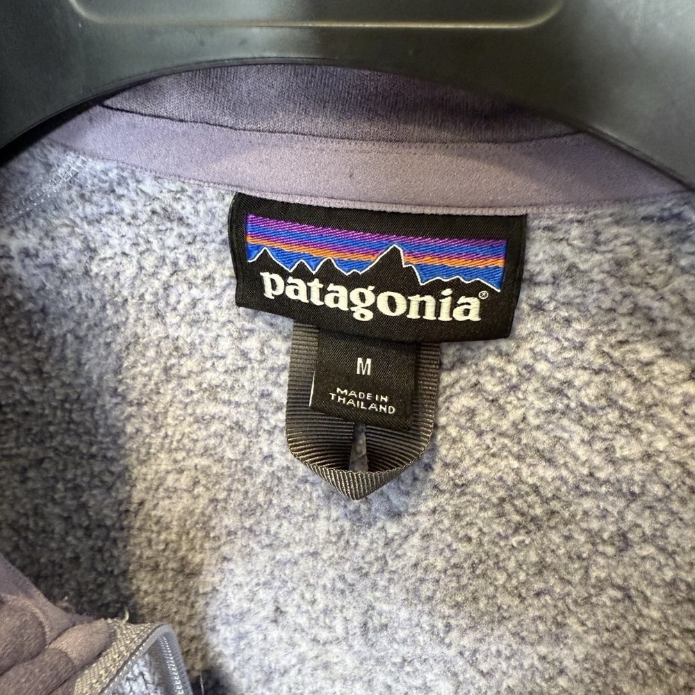 Women's Patagonia Better Sweater Zip Knit/ Fleece Pullover Sz M Purple - Picture 5 of 8